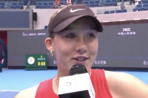 安德列娃：小时候就喜欢看朱琳的比赛，赢球后很开心