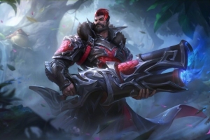 2021全球总决赛EDG破军臻彩皮肤原画：不破不立，是为破军！