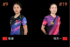 陈熠3比2战胜钱天一晋级中国大满贯女单16强，下轮将对阵朱雨玲