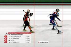 惊险！林孝埈0.005秒绝杀美国选手，闯入短道世巡赛1500米半决赛