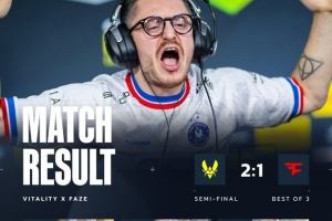 熬老头成功！Zywoo77杀 ropz枪法不讲理 小蜜蜂2-1FaZe进决赛