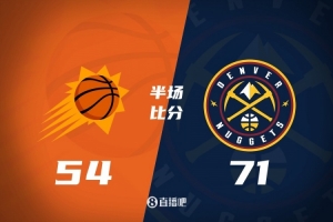 半场战报-太阳54-71掘金 布克13+4狄龙11分 约基奇1次出手4分11助