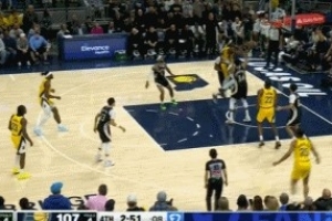 白热化！西亚卡姆二次进攻打中 步行者轰出11-0扳平雄鹿