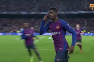 登贝莱巴萨生涯天赋拉满的一球！中场断球神级一条龙奔袭戏耍破门