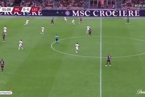 【集锦】意杯-恩昆库侧勾处子球希门尼斯破荒 米兰3-0莱切