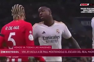 维尼修斯：我为皇马效力，你是谁？ 德保罗：我是世界冠军