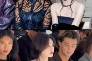 曾和科比大女儿同框！白鹿身穿米兰粉色拖尾纱裙参加时装周活动~