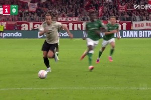 拜仁再下一城！凯恩禁区内被放倒造点！亲自主罚命中！