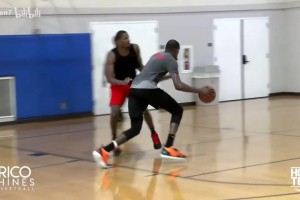 单挑一切防守！篮球场上的KD真是无懈可击！就顶着你拔！