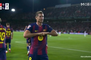 巴萨2-1反超！亚马尔替补1分钟强突助攻，莱万头球攻门建功