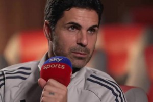 阿尔特塔称赞厄德高的领导能力：他用开口就能成为榜样