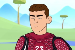 浙BA温州队VS杭州队，温州队送出特产大黄鱼，杭州队送出丝绸礼盒