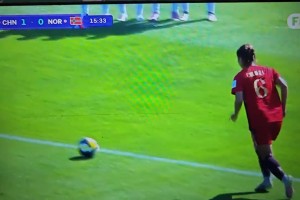 这球真漂亮！陈睿琳任意球破门，U17中国女足1-0挪威