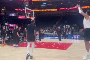 能学到KD多少功力？现在杜兰特和小贾在训练中真是形影不离啊