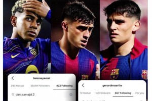 亚马尔，佩德里和库巴西取消关注卡瓦哈尔社媒