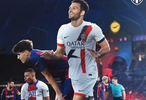巴黎客场2-1绝杀巴萨，欧冠三连客胜创纪录