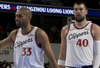 快船vs广州队！卡子哥状态出色，柯林斯弹簧人，刘颜诚表现不错