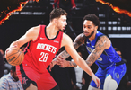 半场火箭58-55领先独行侠，阿门20分领跑
